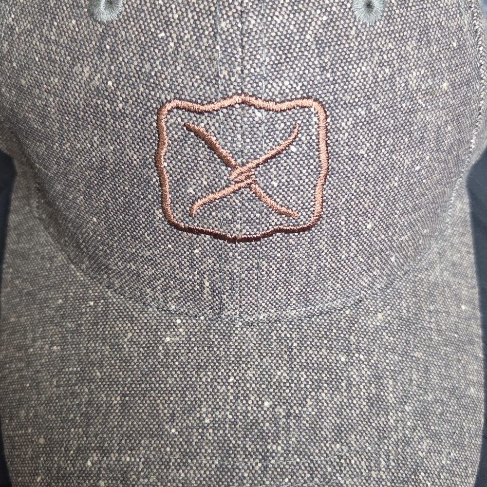 Twisted X, grey, brown Logo Trucker Cap, Recycled Bottles